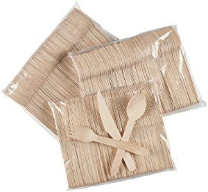 disposable wooden cutlery set