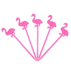 Plastic flamingo pick
