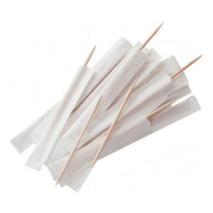 Individually paper wrapped pack toothpick
