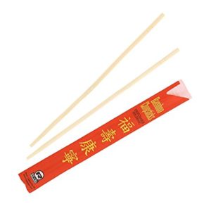 Semi Paper Wrapped Disposable Round Chopstick